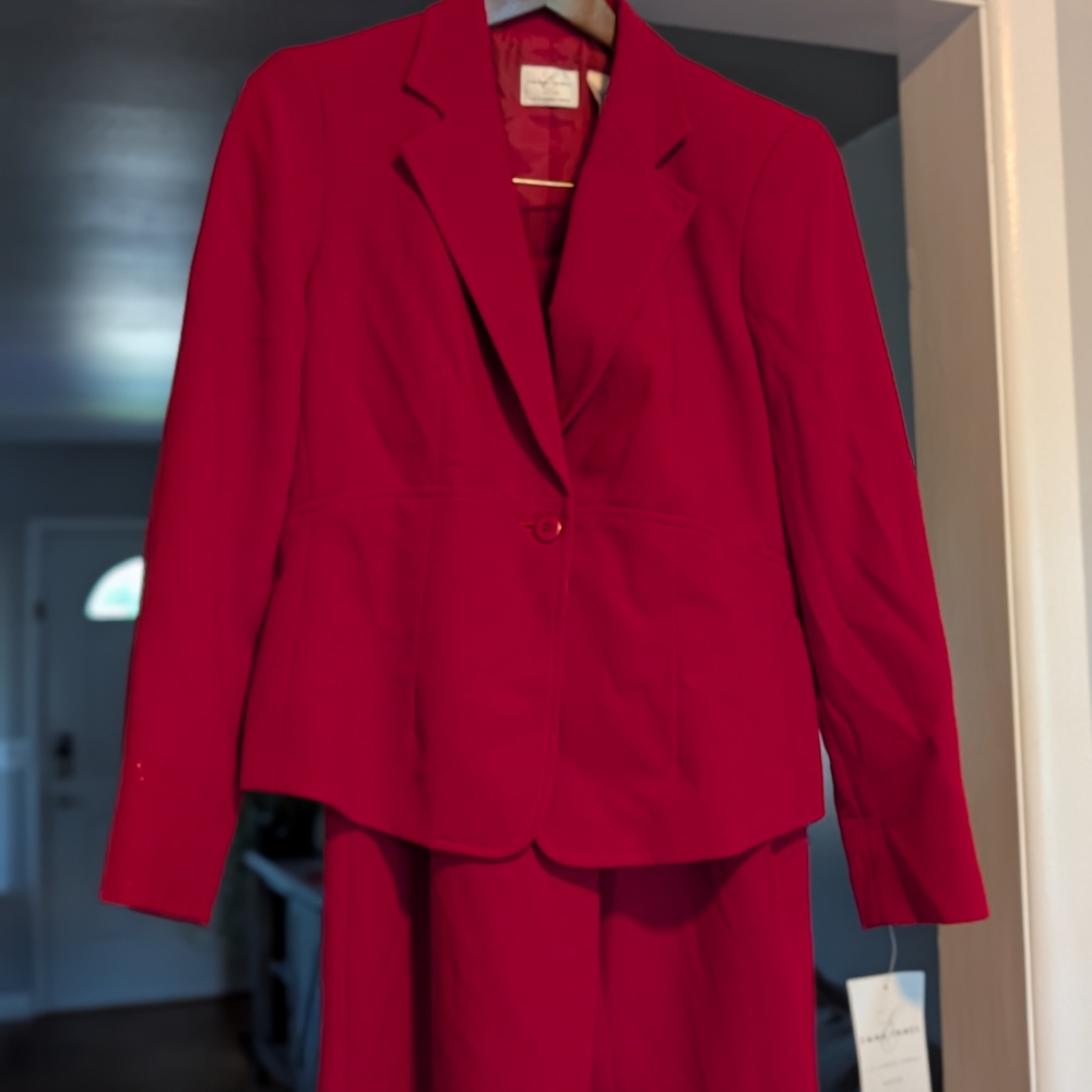 Liz Claiborne Red Tailored Blazer